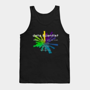 Data Scientist Dictionary Definition | Polar Chart Black Tank Top